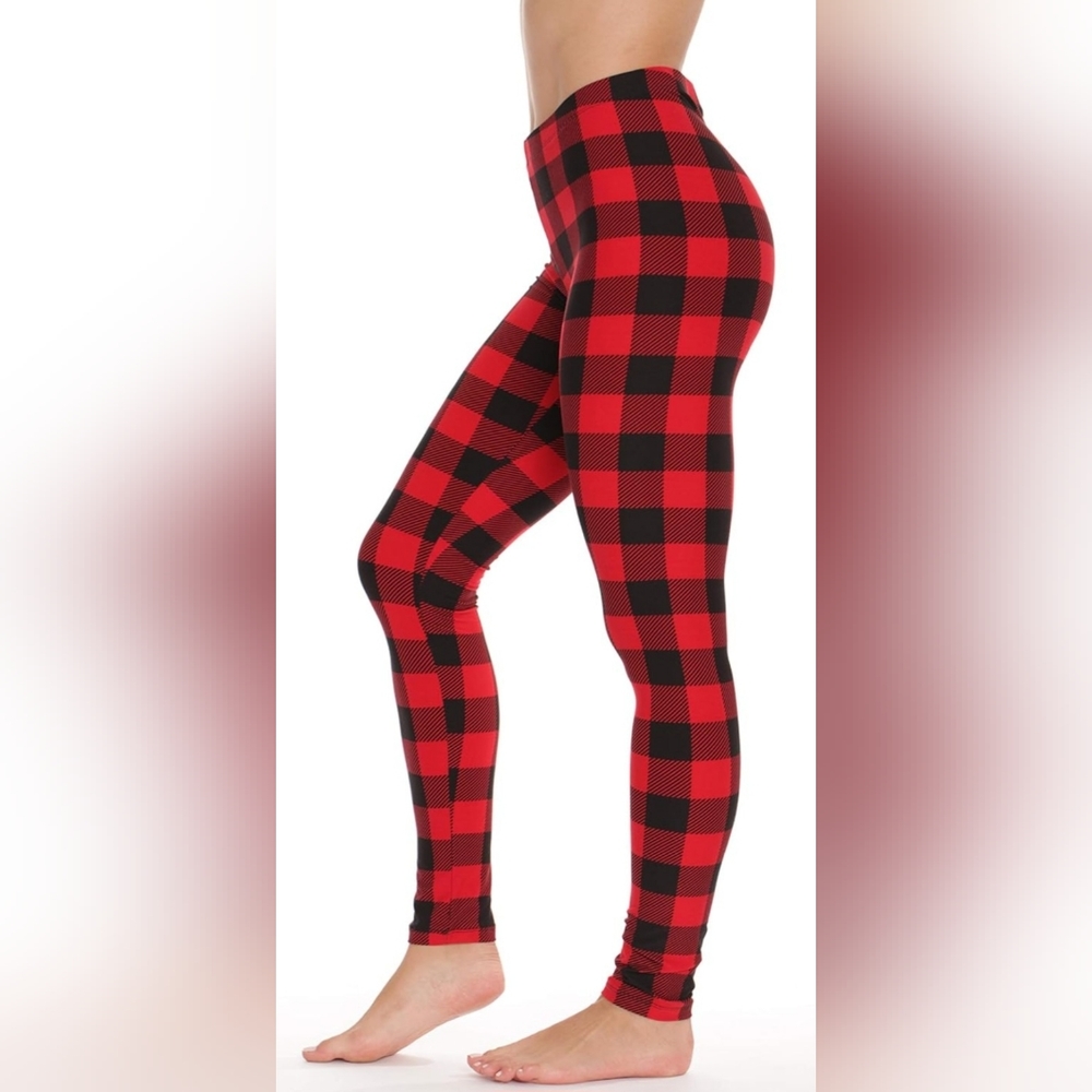 Leggings women's Size M in Black/Red. NEW! - Picture 2 of 3